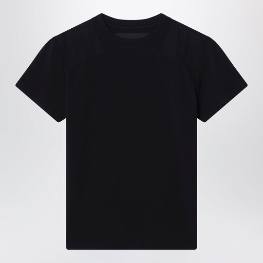 Patch T-Shirt In Black Cotton