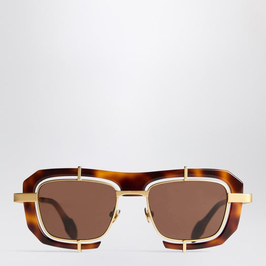 Geometric Jwa03 Havana Sunglasses