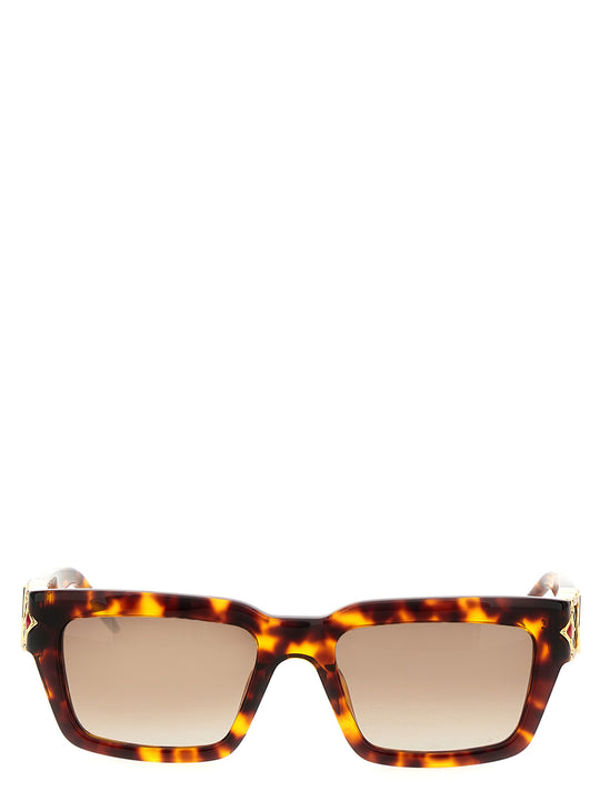 The Tortoiseshell Square Metope Sunglasses Brown