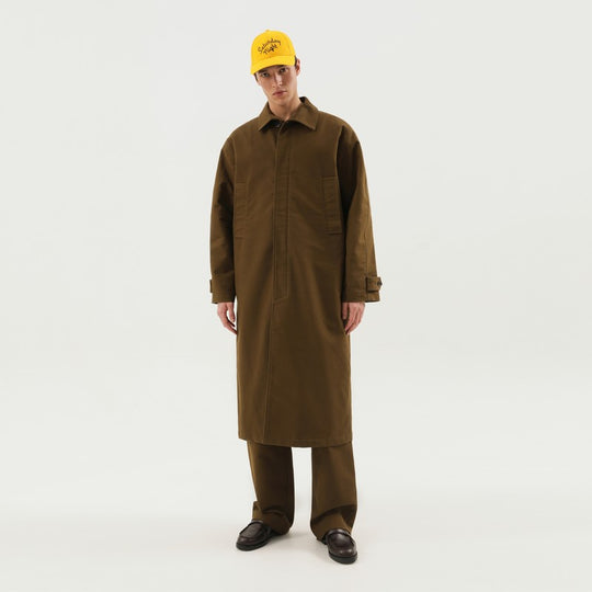 Olive Green Mackintosh Coat