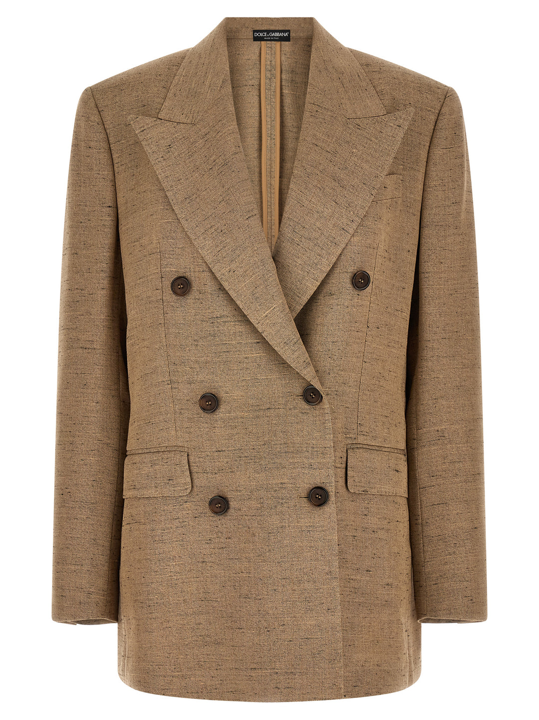 Dolce & Gabbana Double-Breasted Blazer - Beige | 1f45110b57f81a623fb68cc5a606ff8ed42e7274