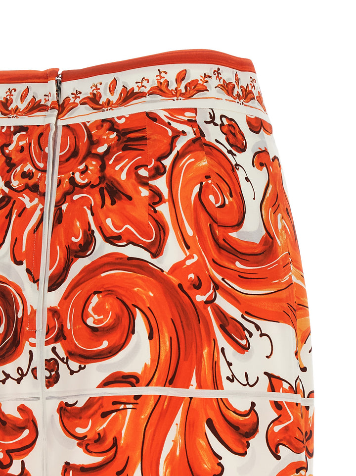 Dolce & Gabbana Maiolica Skirts - Orange | 4d635770c46c74c54c4539f31bbe44731f0f799a