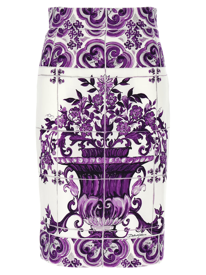 Dolce & Gabbana Maiolica Skirts - Purple | a65b053966bfd0c3f55381b9145134d1d71d1cfb
