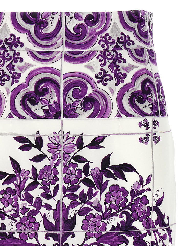 Dolce & Gabbana Maiolica Skirts - Purple | 0329eaf75767f69f30293dc25c9e951d295c1e2e