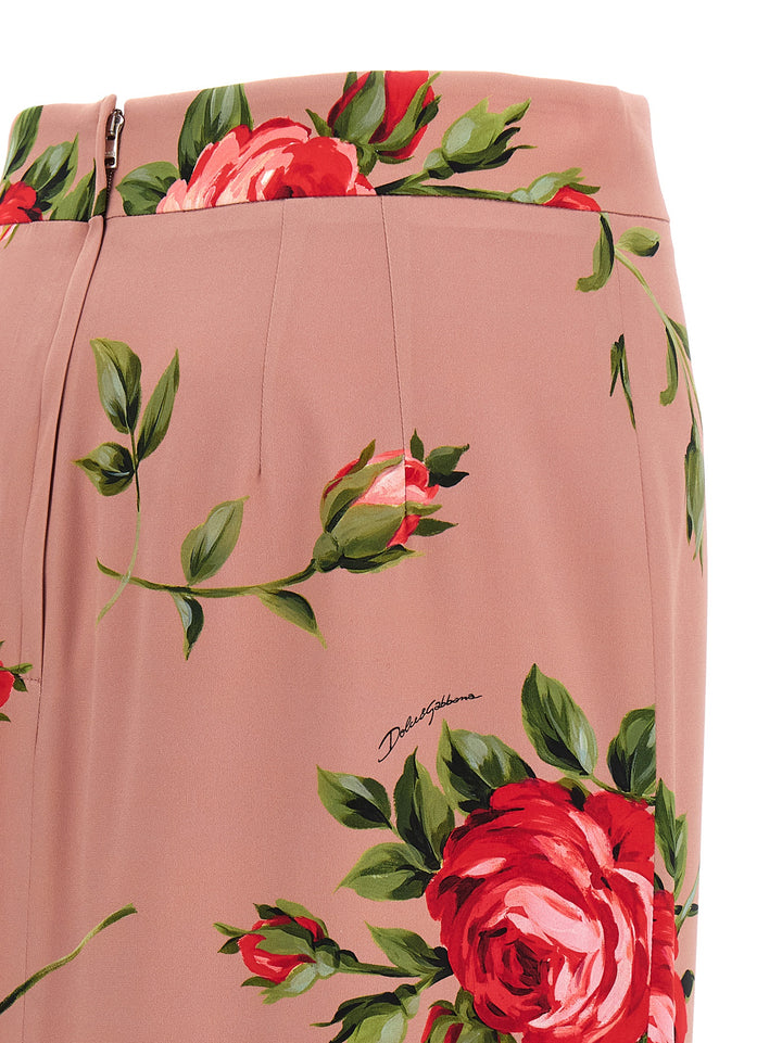 Dolce & Gabbana Bouquet Rose Skirts - Pink | 03fd49e569407d956a700ced561b311bd404bf8c