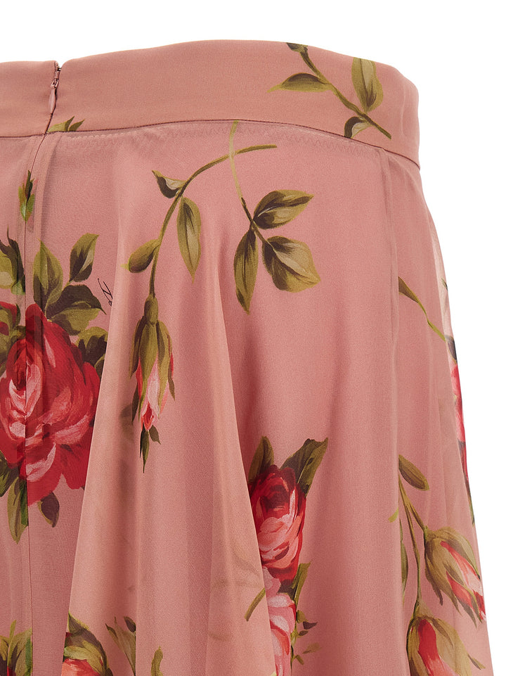 Dolce & Gabbana Bouquet Rose Skirts - Pink | 06220afa93c2f3343f2d6c481175d474705c62b7