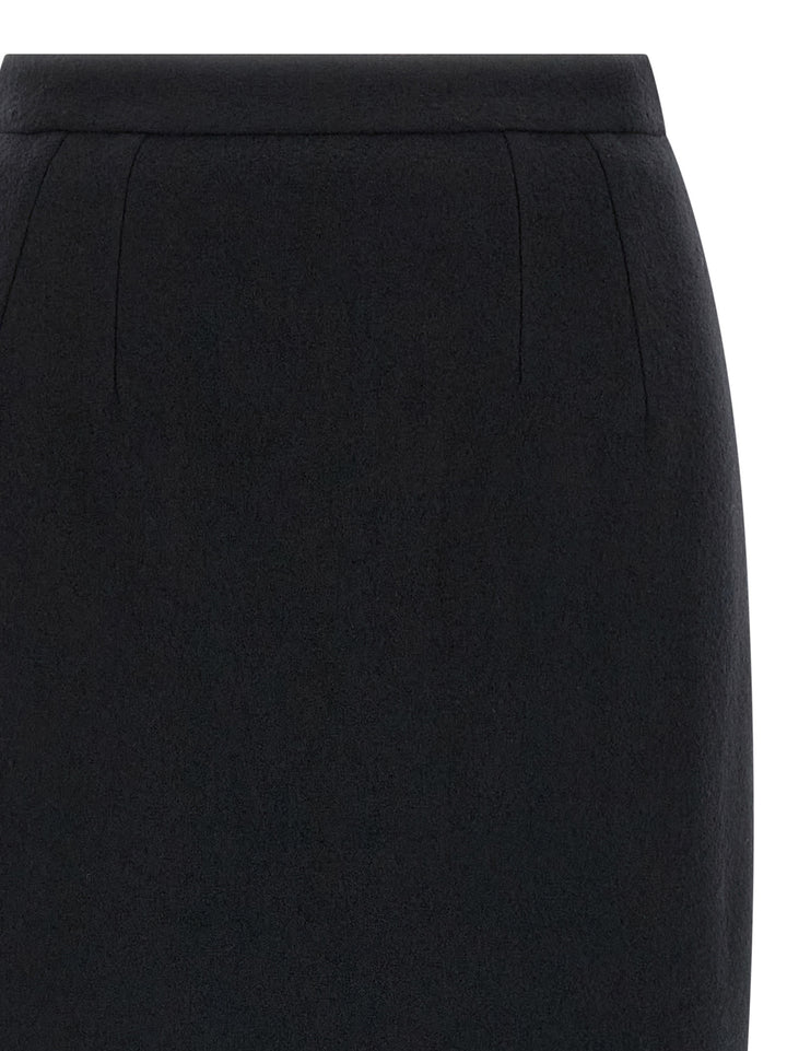 Dolce & Gabbana Wool Sheath Skirt Skirts - Black | 2e3bffeb593cb9162be19fb711cda464b9afac97