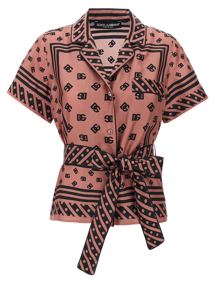 Dolce & Gabbana Silk Shirt Shirt and Blouse - Pink | ad02eae1b90819d1e8a15530e35d006e1ff14353