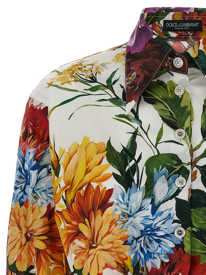 Dolce & Gabbana Floral Crop Shirt Shirt and Blouse - Multicolor | ab21a7b5d03160ad1978124f575ce05bfdcfc926