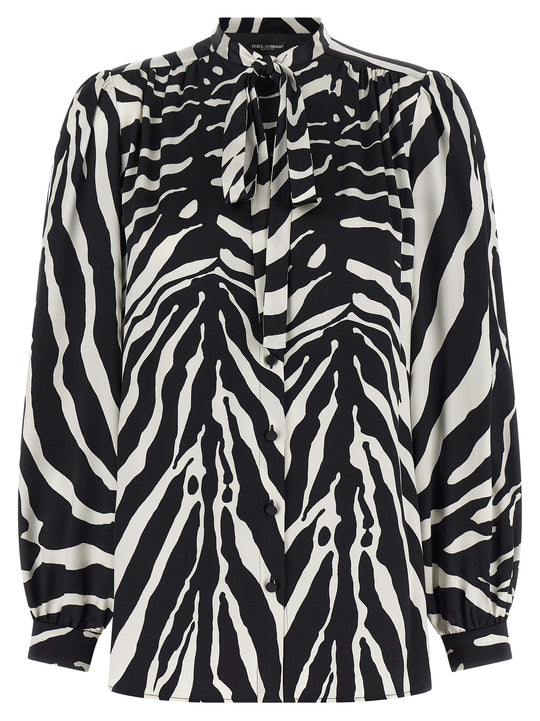 Zebra Shirt And Blouse White/Black