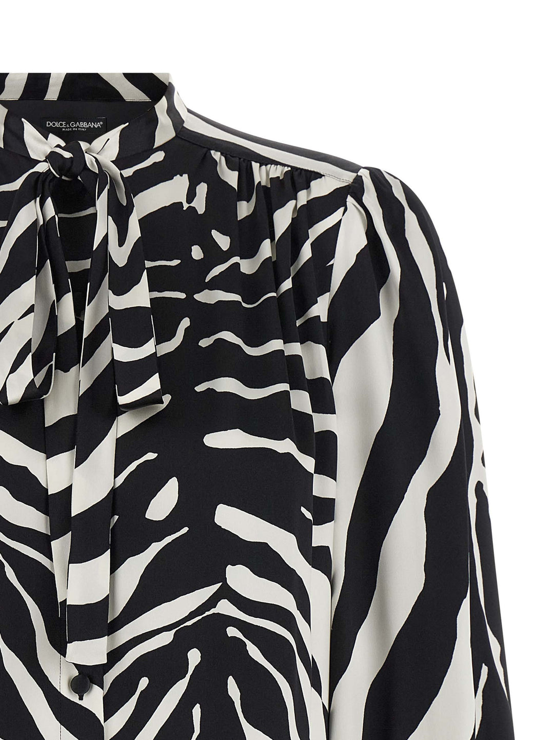Dolce & Gabbana Zebra Shirt and Blouse - White/Black | 82098b7b8a307676708093cb5669451fe103a304