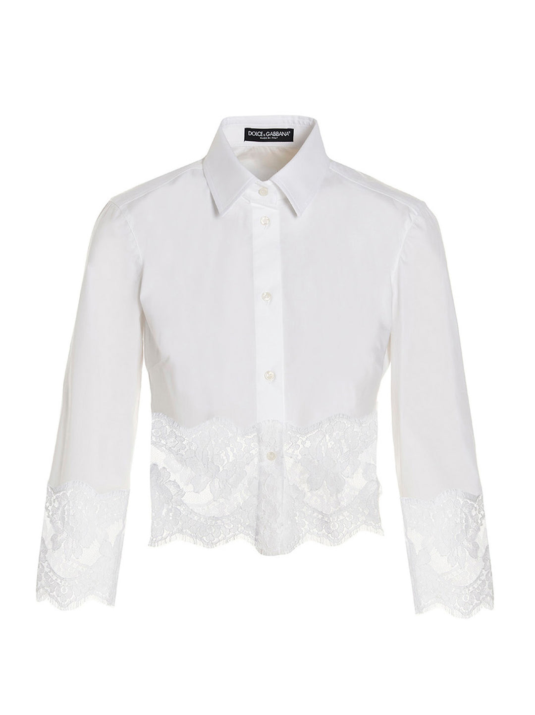 Dolce & Gabbana Lace Shirt Shirt and Blouse - White | a0e5d98aedf48a9a86eb2919f565371c18f26b5a
