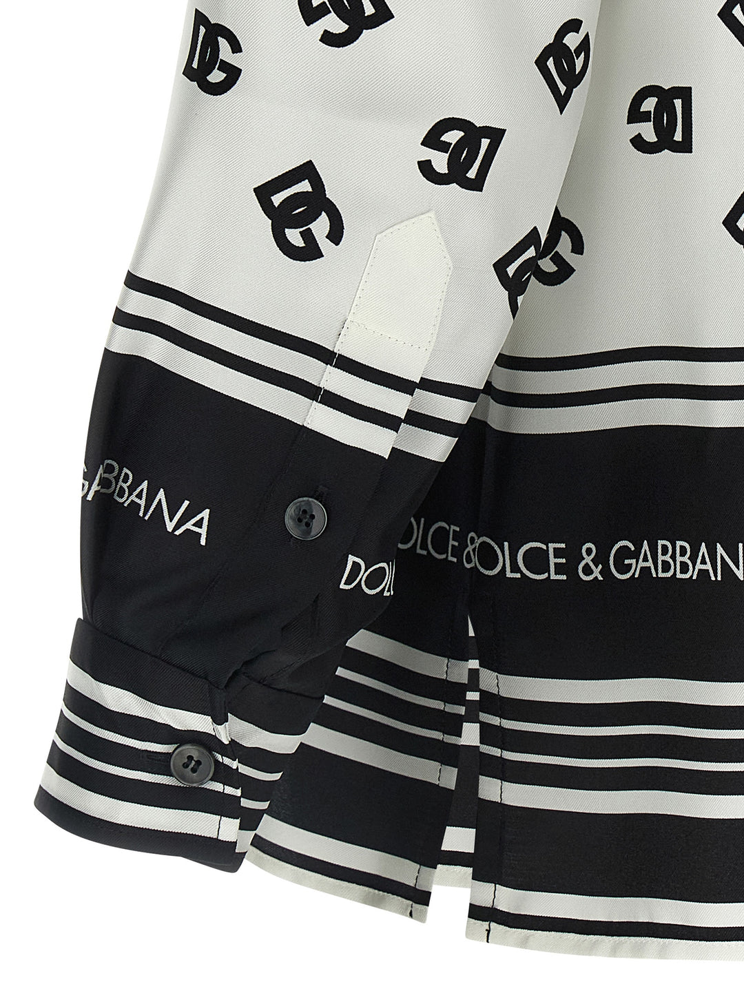 Dolce & Gabbana Dg Print Shirt Shirt and Blouse - White/Black | 5cd1a5d322e08ce73e513db80d2cf57843a806be
