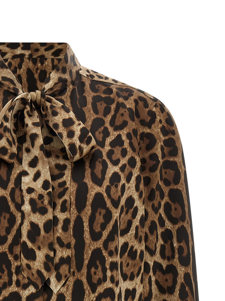 Dolce & Gabbana Leopardo Shirt and Blouse - Brown | d80637d527339f68882356f0bf7c5ceab567a558