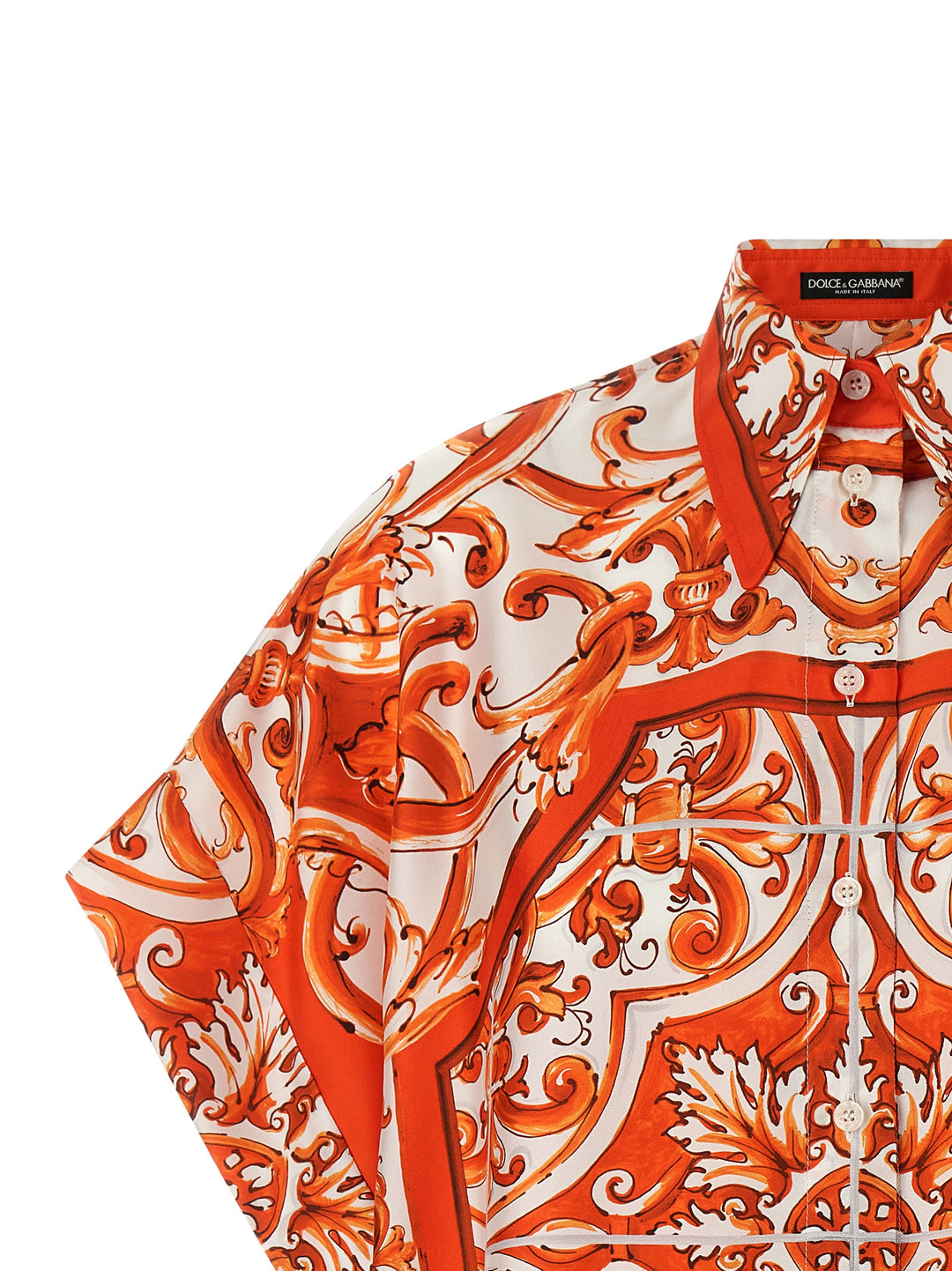 Dolce & Gabbana Maiolica Shirt and Blouse - Orange | d0dcfdd4f1f93c516c8542ea110a3cbafb8da3d7
