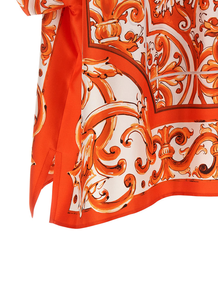 Dolce & Gabbana Maiolica Shirt and Blouse - Orange | 775ea5479989551284505351b65987575afb0779