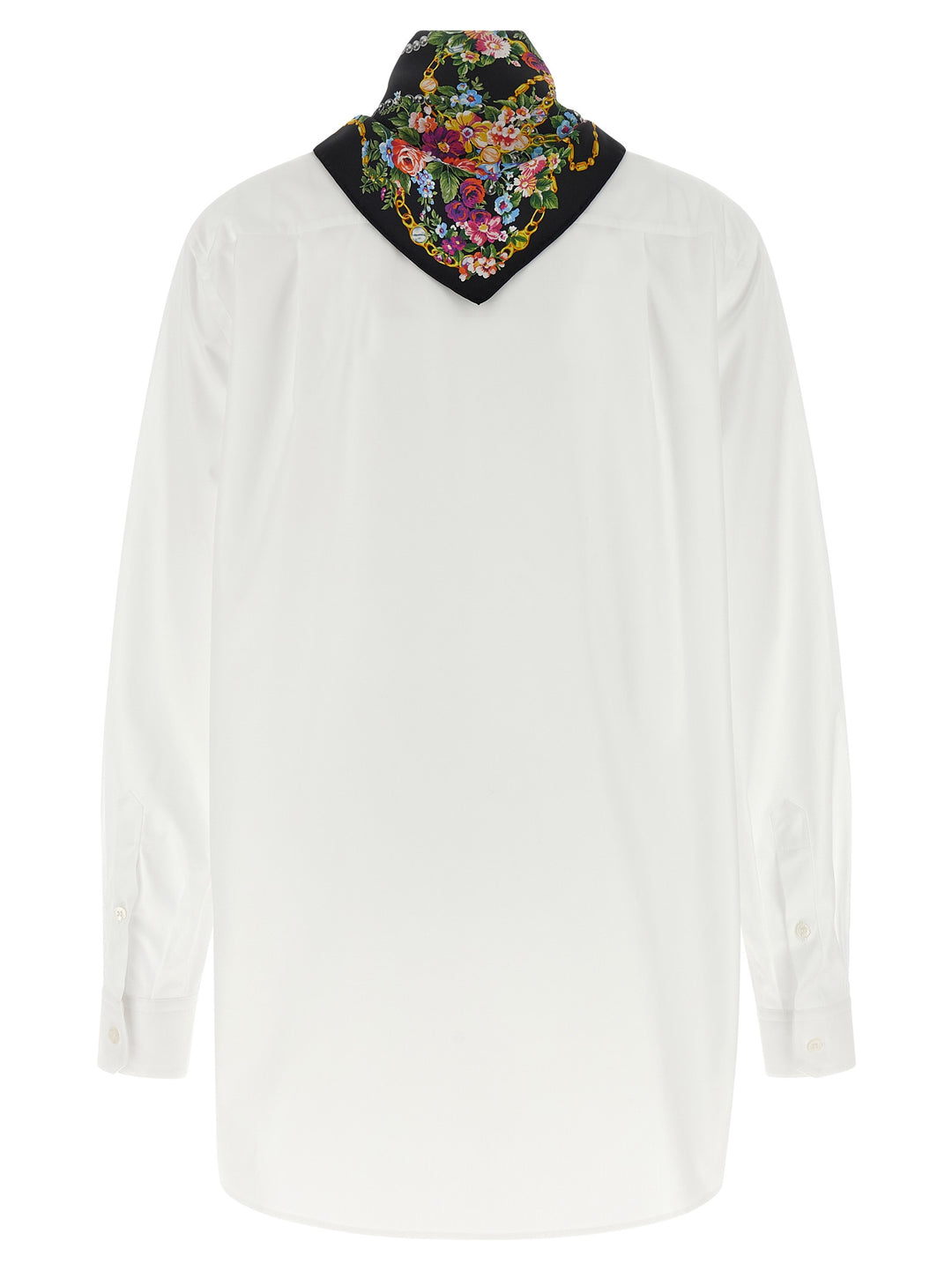 Dolce & Gabbana Shirt With Scarf Shirt and Blouse - White | 2ef20004b4f9497929cf8f55c3519852a05bf160