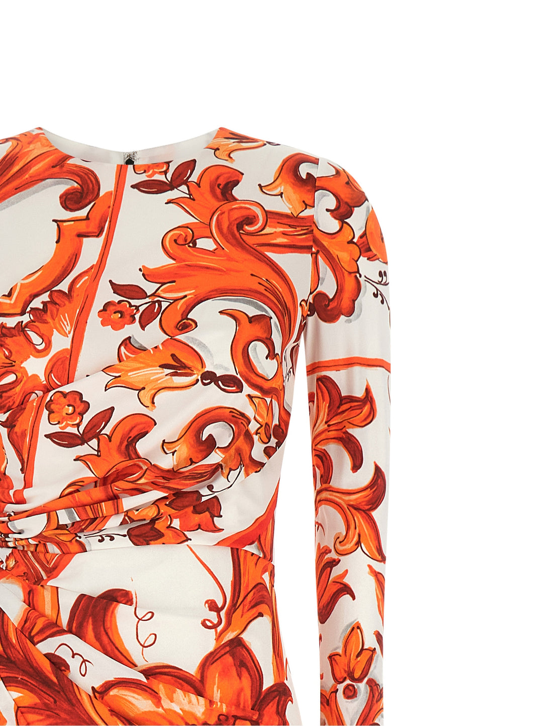 Dolce & Gabbana Maiolica Dresses - Orange | f110f98ceec756e7189b76c46b285a7e64b41780