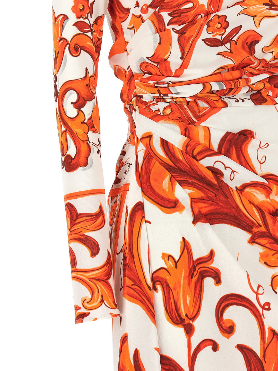 Dolce & Gabbana Maiolica Dresses - Orange | 61d9b19f4fabbc431b7392741fa3ee65953541fd