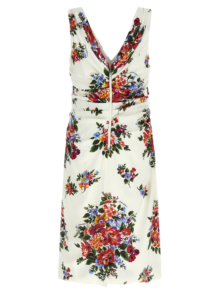 Dolce & Gabbana Mazzo Di Fiori Dresses - White | 02cc337b011e73bfef7d08af7e6dff53b1f0fbd8