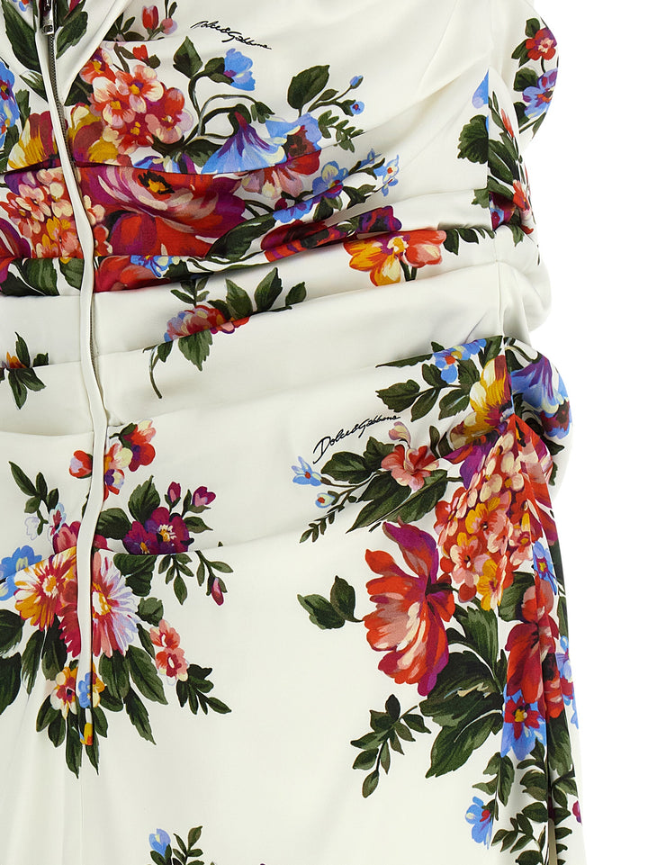 Dolce & Gabbana Mazzo Di Fiori Dresses - White | 3da3ac48f36006240fae4f58528fcee73344d57d
