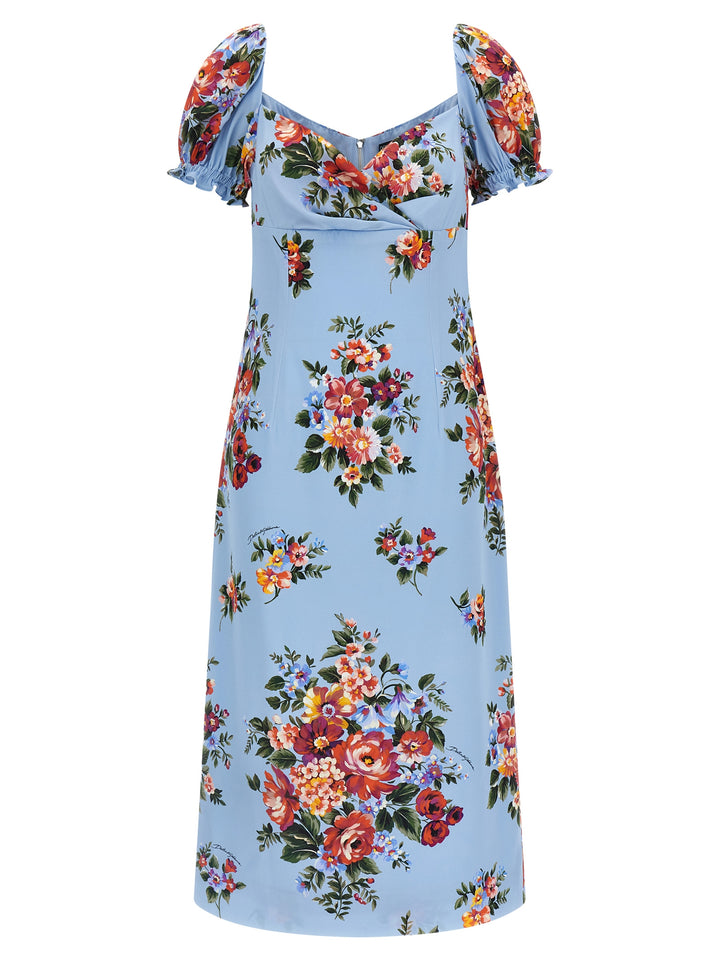 Dolce & Gabbana Mazzo Di Fiori Dresses - Light Blue | 92b642f70eba69f642fc24125ff9ef452e1cce96