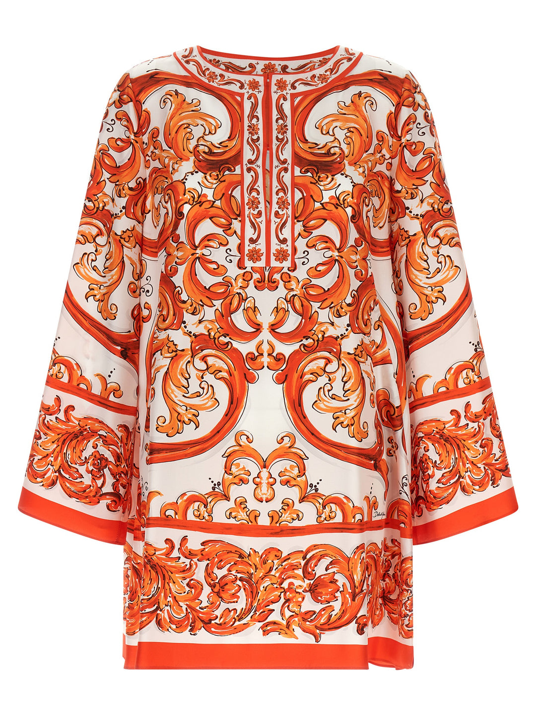 Dolce & Gabbana Maiolica Dresses - Orange | 2d240c1f09297234ccbab30caf806b86269439c7