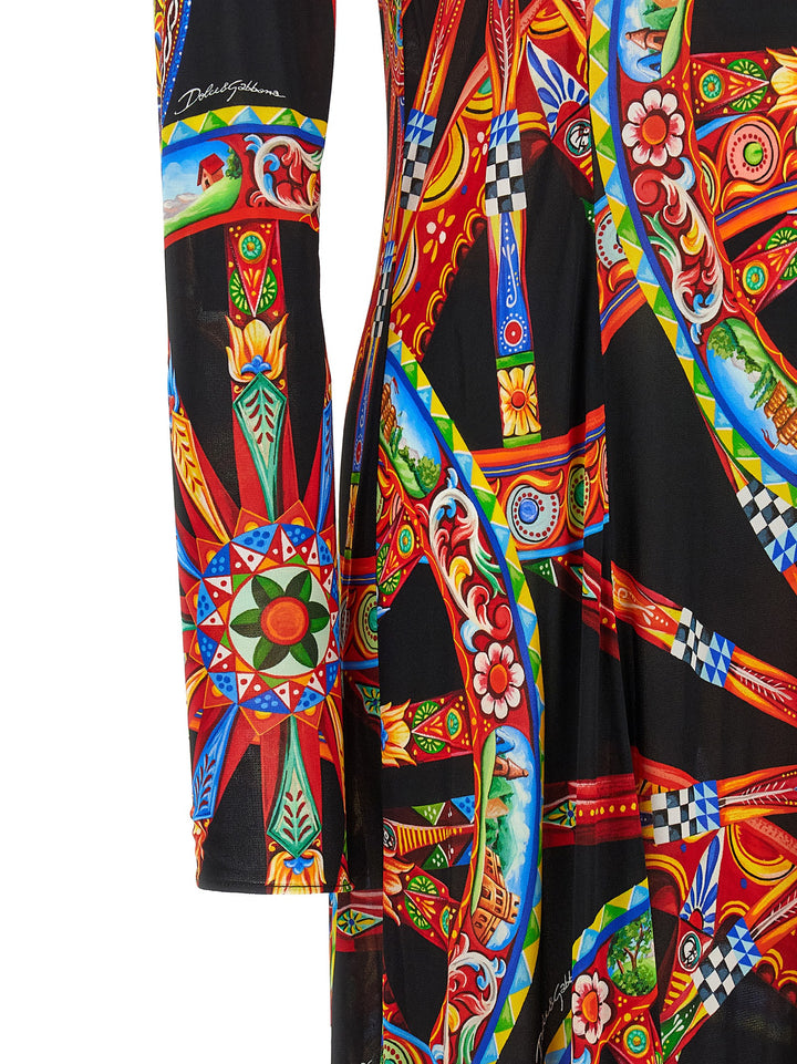 Dolce & Gabbana Carretto Dresses - Multicolor | e165aef360dba11171e63a7ff0746f9391e0ebea