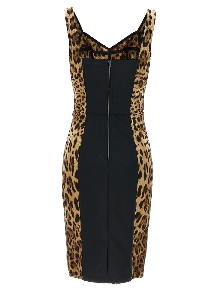 Dolce & Gabbana Leopardo Dresses - Multicolor | 551d994a0a8092d10c6e72b9e67453aac99c0598