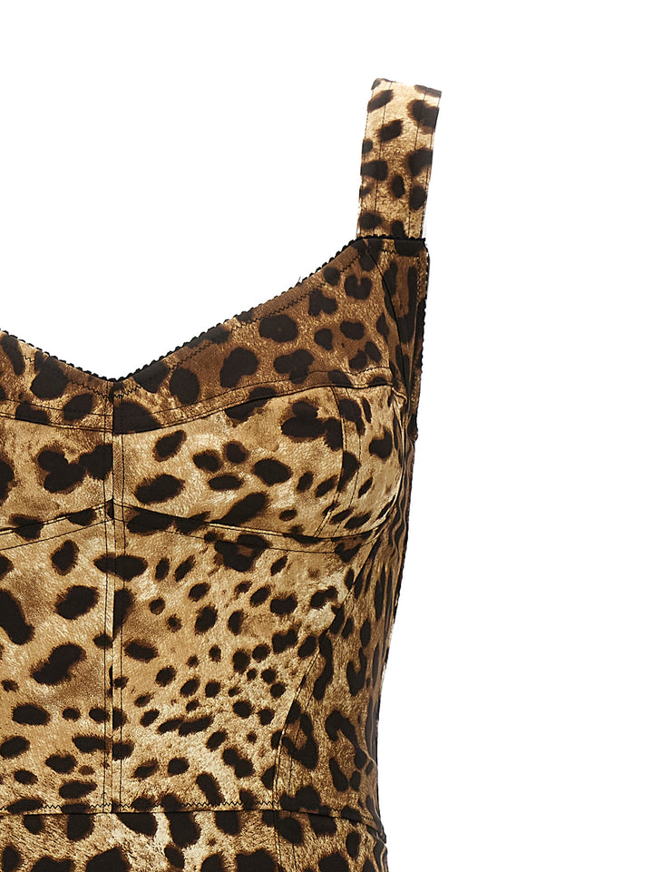 Dolce & Gabbana Leopardo Dresses - Multicolor | 0cf912856b828490ef9ebc42dbce5a8a43e91d80