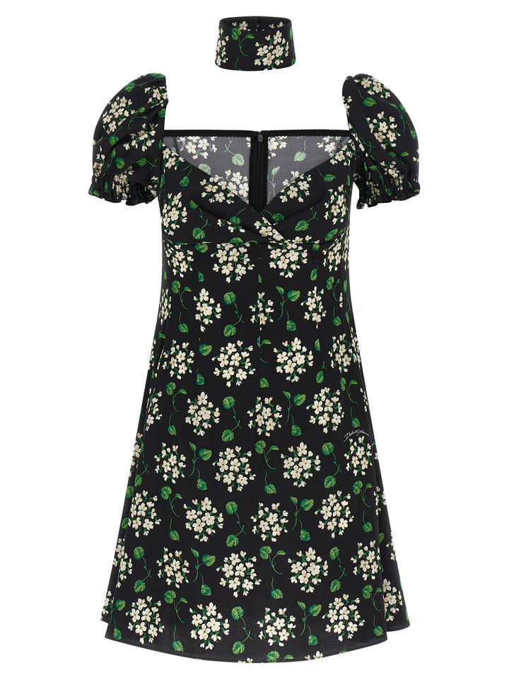 Dolce & Gabbana Flower Print Dress Dresses - Black | 0a45d8b2bfb619f3b91465a35027668e713a0002