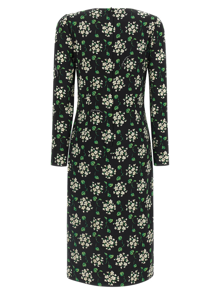 Dolce & Gabbana Flower Print Dress Dresses - Black | c0ca756b8bfeb522086268a11cb7cd534e76d78c