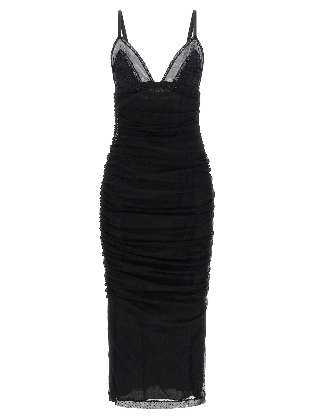 Dolce & Gabbana Longuette Slip Dress Dresses - Black | 128c6dd65c03191bcaa979e270a3520a89a3adb6