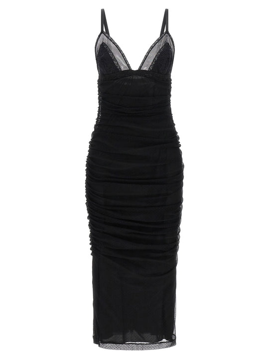 Longuette Slip Dress Dresses Black