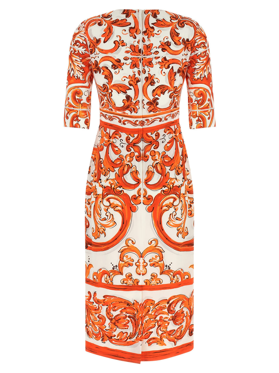 Dolce & Gabbana Maiolica Dresses - Orange | 781ee52636806111966b04f3e15f379af948d697