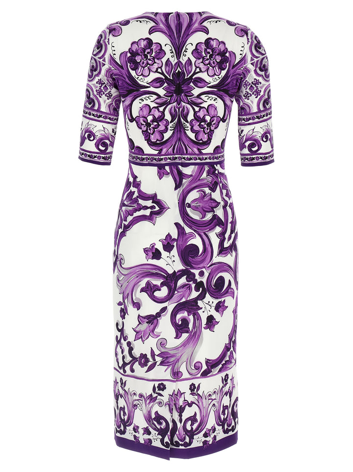 Dolce & Gabbana Maiolica Dresses - Purple | 223d4f7962e042328966bd347bfda77f46c53210