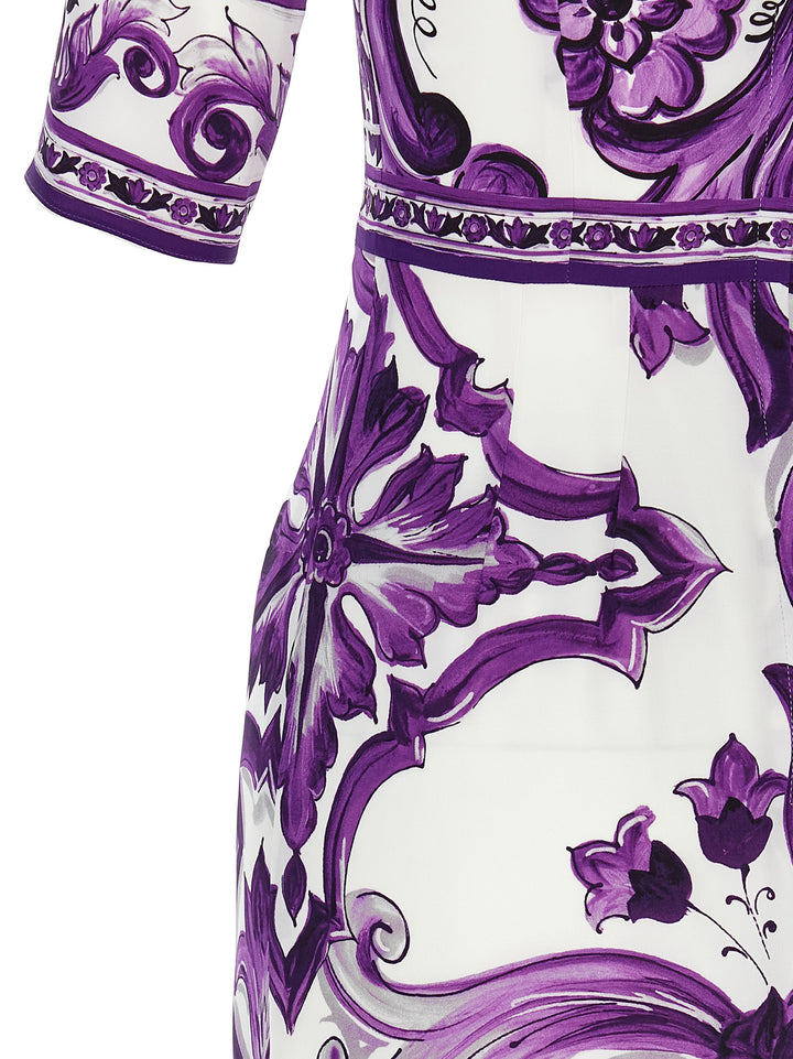 Dolce & Gabbana Maiolica Dresses - Purple | e8238a3578ca3541e39425cff9262404adb9c1b7