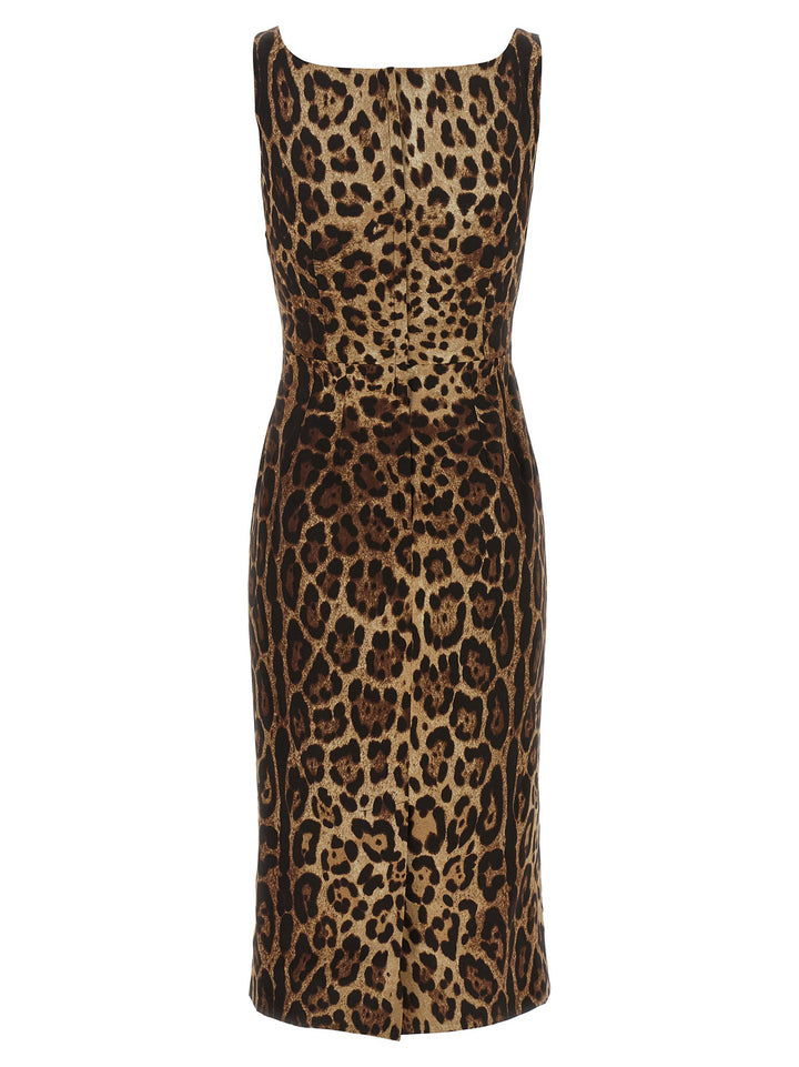 Dolce & Gabbana Silk Charmeuse Dress Dresses - Brown | f71d0185744aee64a6ebecac3ce9811770e373ad