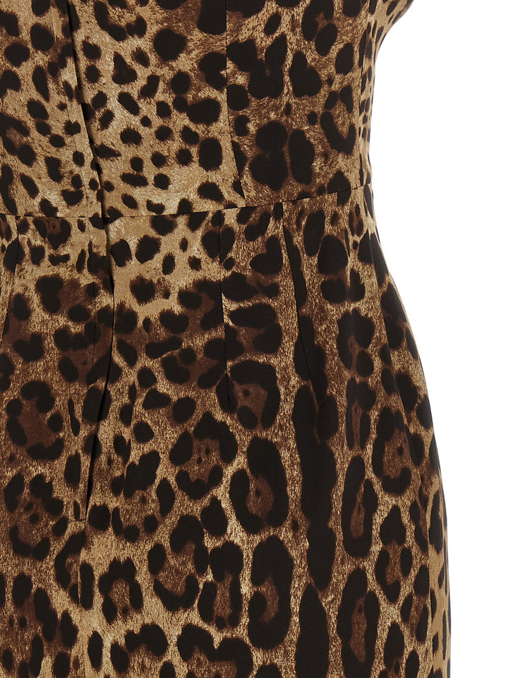 Dolce & Gabbana Silk Charmeuse Dress Dresses - Brown | aabda9d8fa03bf552d5626bfcb6c183c5f62f4f9