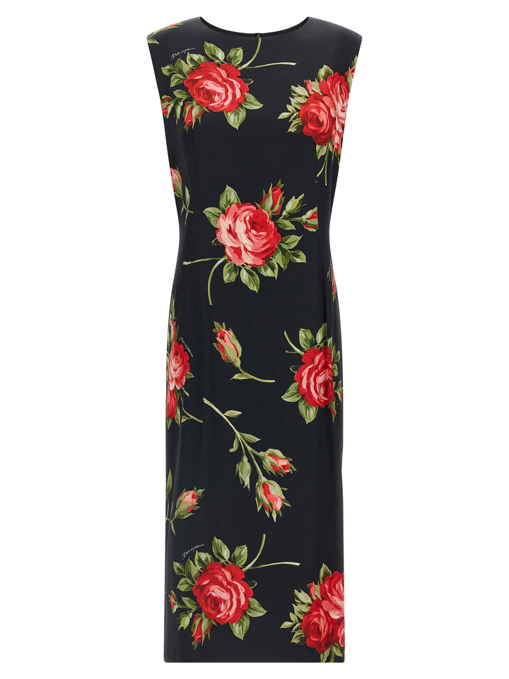 Dolce & Gabbana Bouquet Rose Dresses - Black | 7d1d60b2a57bb1c3152155514e95e937a5c86bea