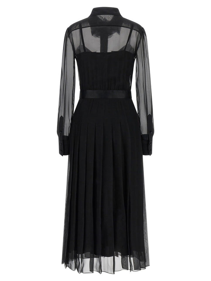 Dolce & Gabbana Chiffon Dress Dresses - Black | bd1755f507075c0962a90a1fe89326333679c8f1