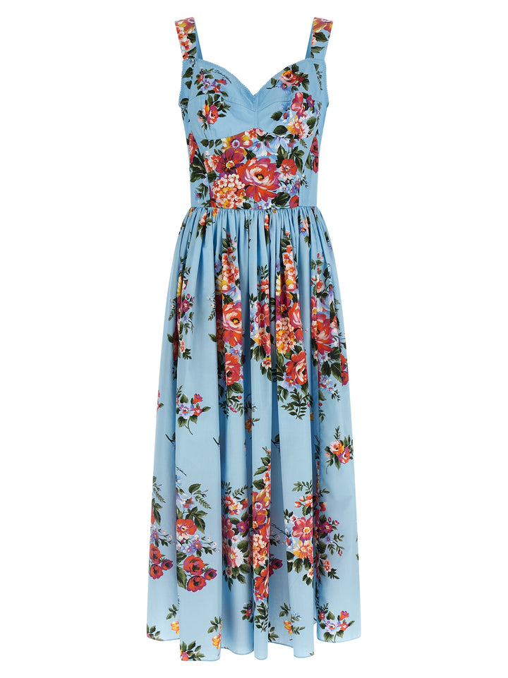 Dolce & Gabbana Mazzo Di Fiori Dresses - Light Blue | a3f8eb9893accce3d61522289ef85e5746fc56c0