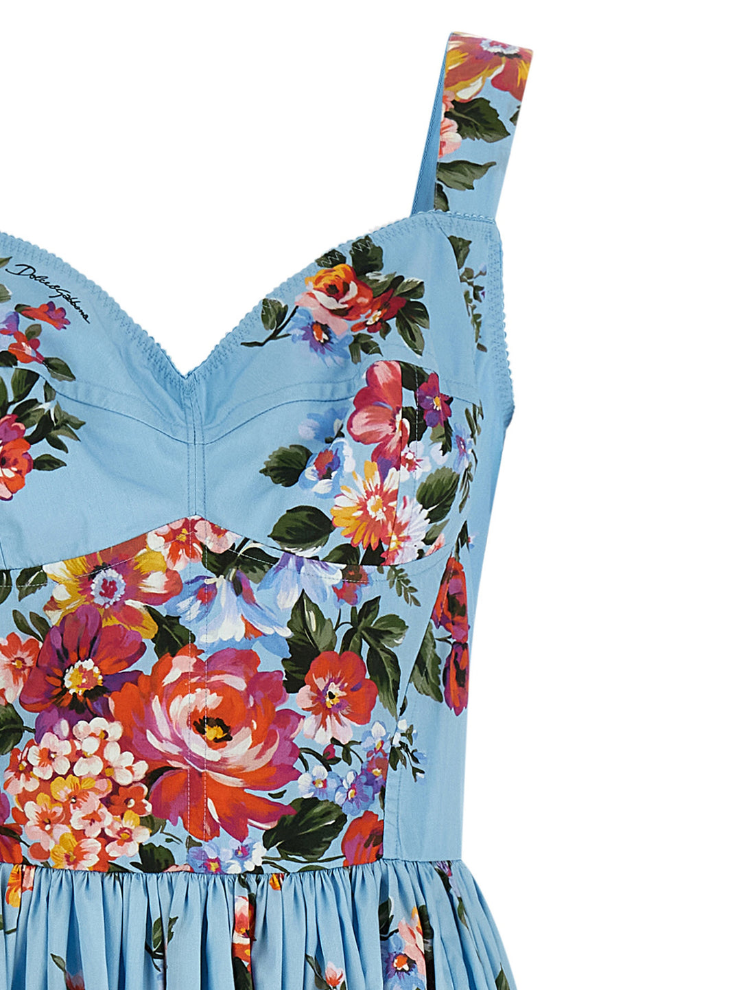 Dolce & Gabbana Mazzo Di Fiori Dresses - Light Blue | 1fdb0f9ef81dff76823cdfdd70d58bc606b56eef