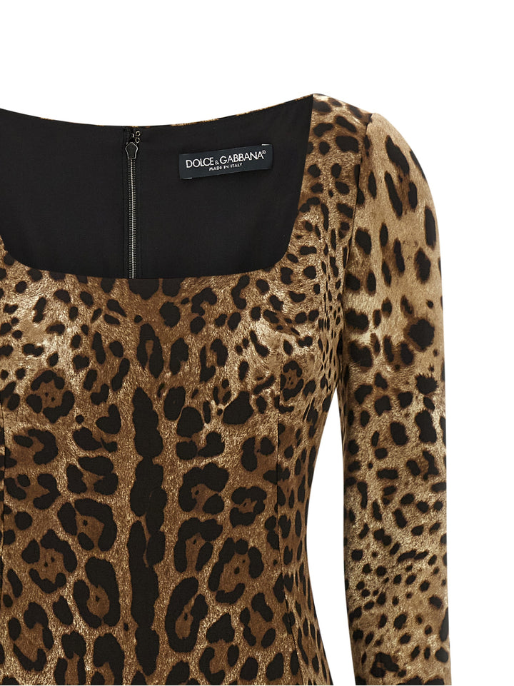 Dolce & Gabbana Leo Dresses - Brown | f9fed320c8b2d43bea0463fe91138dd68c6c6680