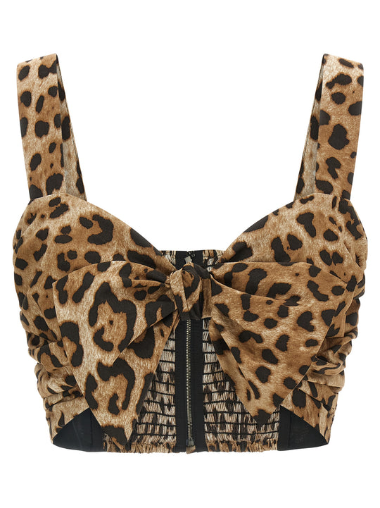 Sweetheart Neckline Top Tops Brown