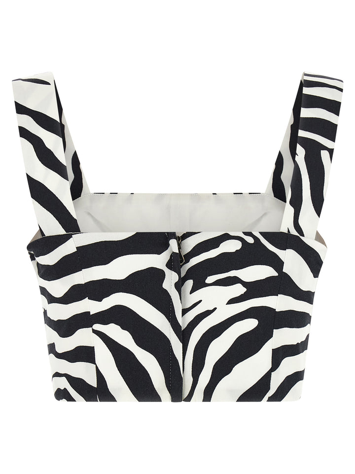 Dolce & Gabbana Zebra Tops - White/Black | 503db964e61ee4c27bc873b6ec5d84bc439e8bf4