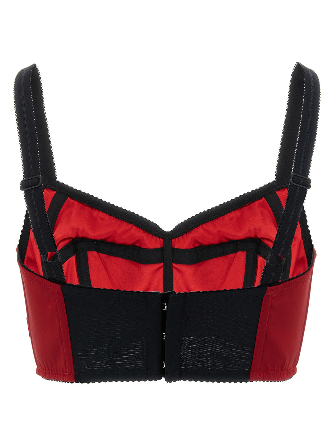 Dolce & Gabbana Bustier Top With Stitching Tops - Red | 6d5e6f011a8a0bad455470855e2dc731a8c3da00
