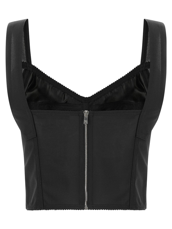 Dolce & Gabbana Corsetteria Tops - Black | ce7f82f4ec6a377d773bae5ea3c68d98463866c9