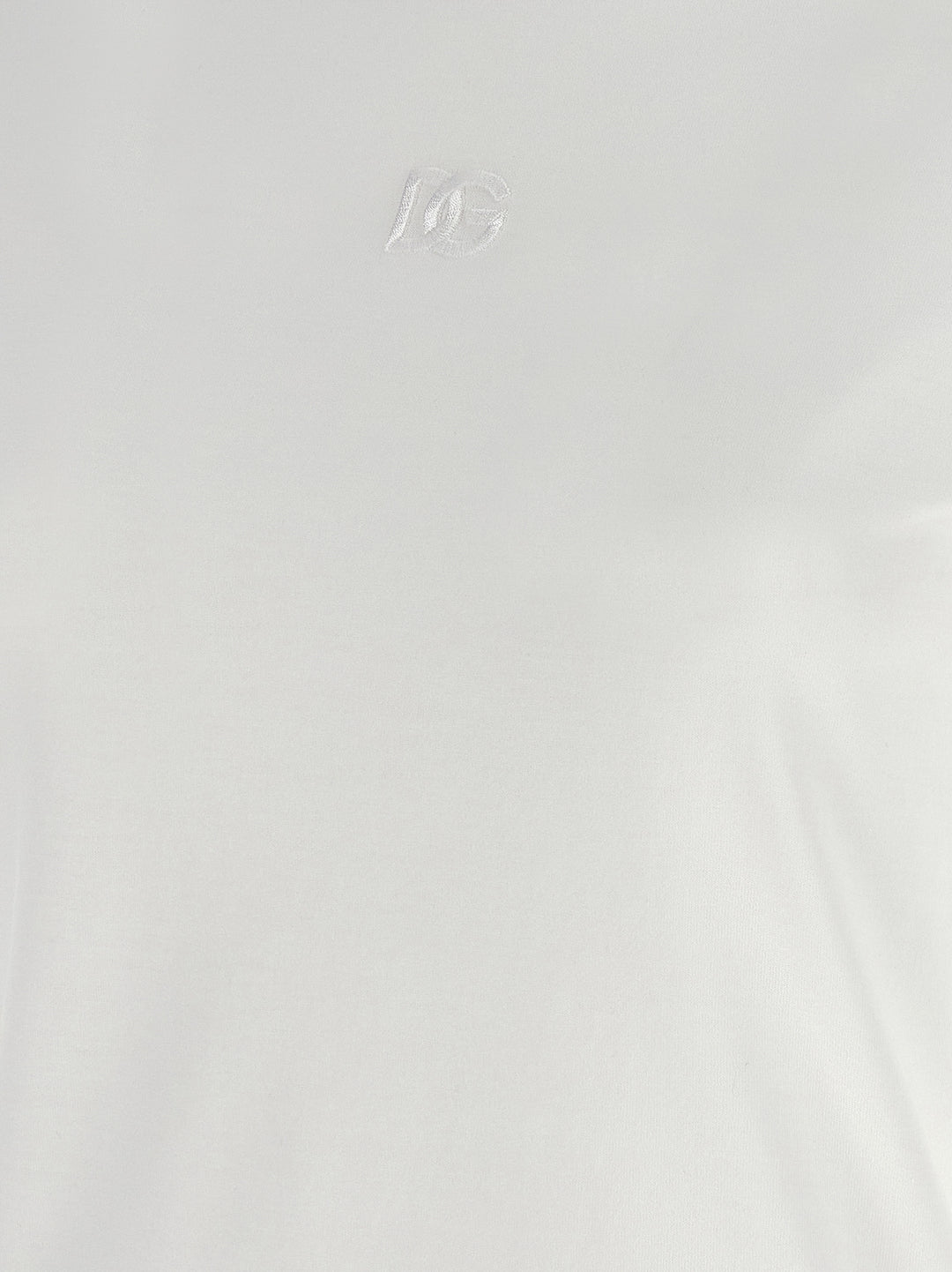 Dolce & Gabbana Logo Embroidery T-shirt - White | 9283f2e04f01a142fe70d947051d4ac59b28c421