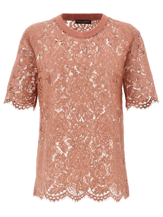 Lace T-Shirt Pink